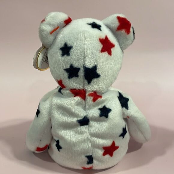 1998 Original Beanie Baby Glory the American Bear 9” tall Excellent Condition - Picture 3 of 10
